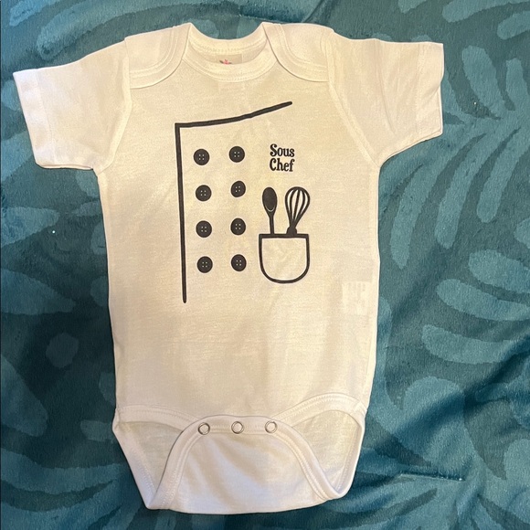 Laughing Giraffe Other - Sous Chef White Bodysuit. NWOT